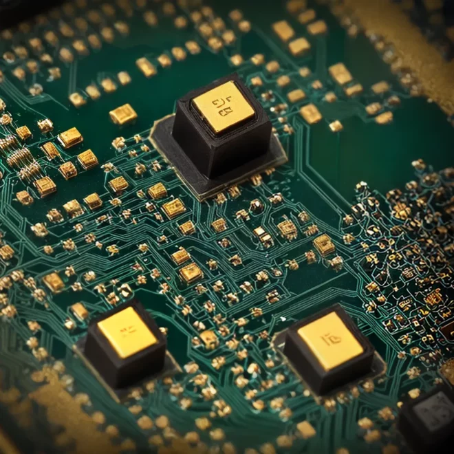 placa circuito colorida computacao