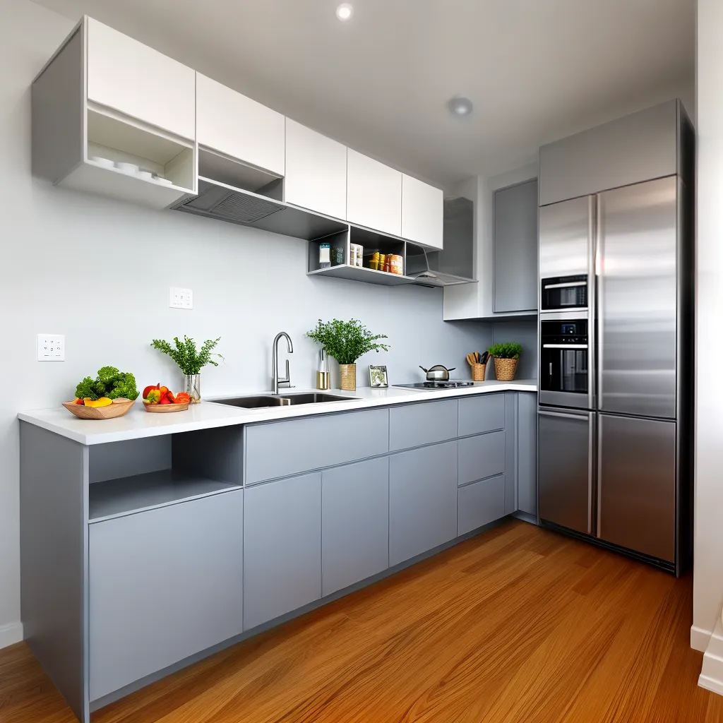 cozinha modular compacta armazenamento pratico