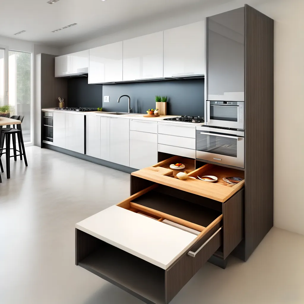 cozinha modular compacta armazenamento funcional 1