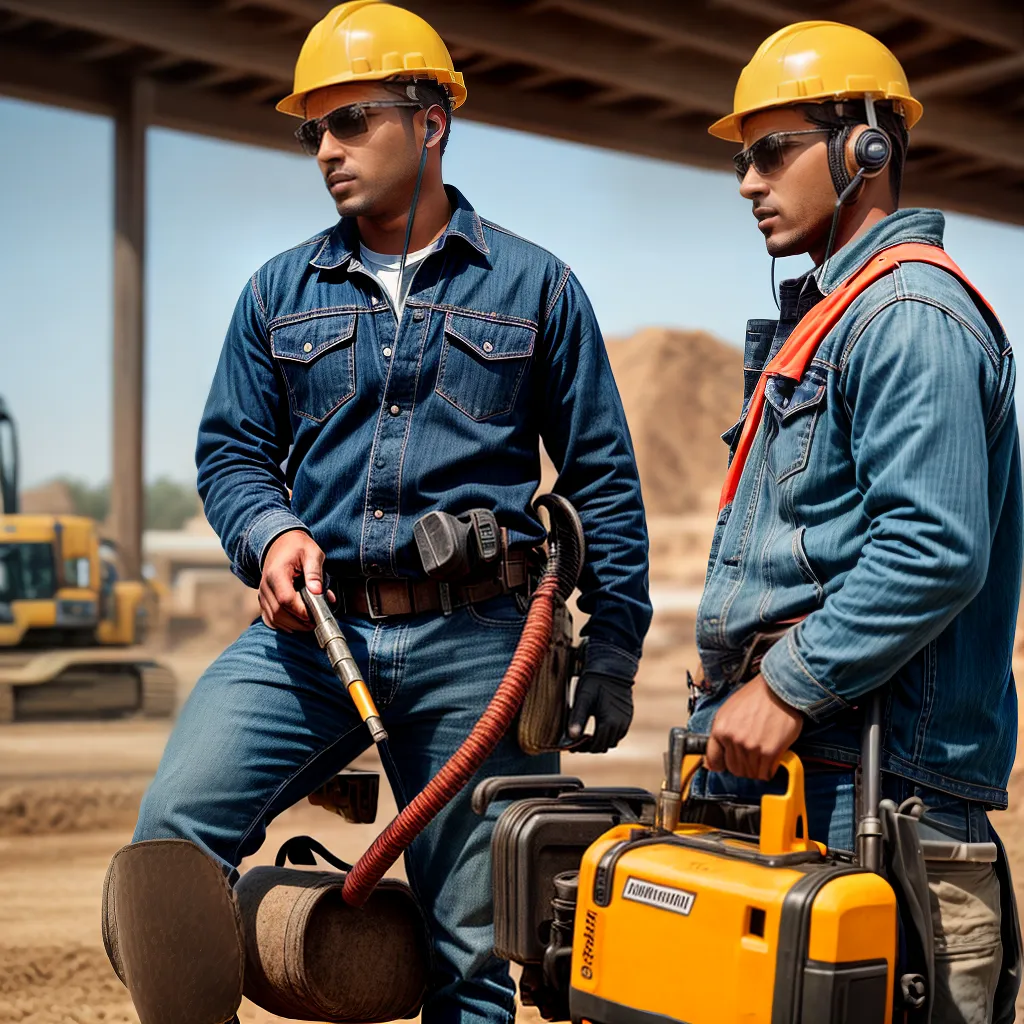 trabalhador construcao fones ruido