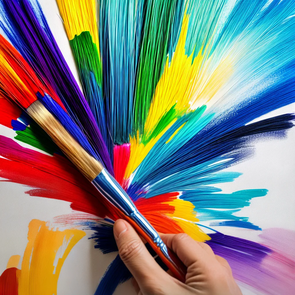 mao artista pincel pintura criativa mao artista pincel pintura criativa
