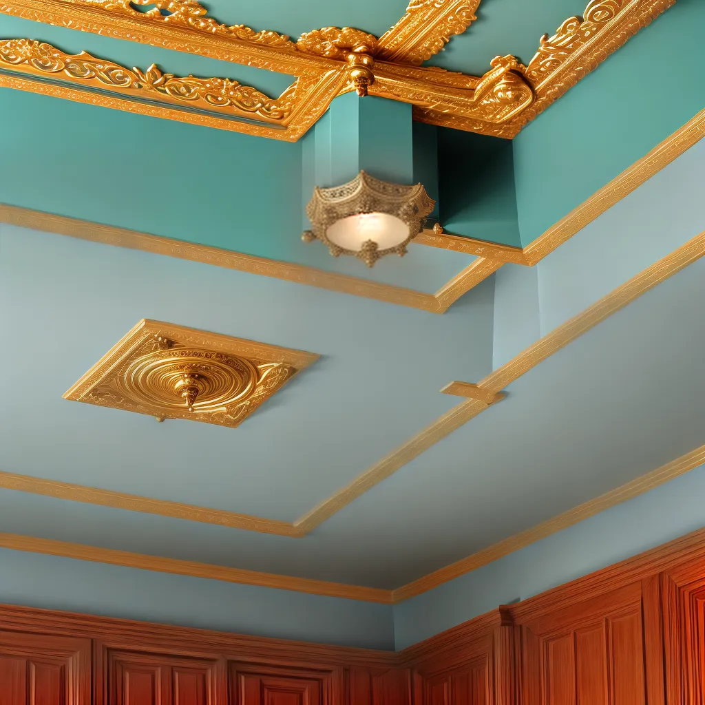 teto pintado vibrante elegante