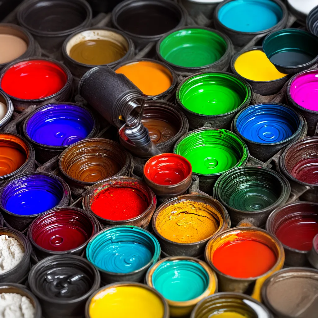 paleta cores vibrantes pintura artista