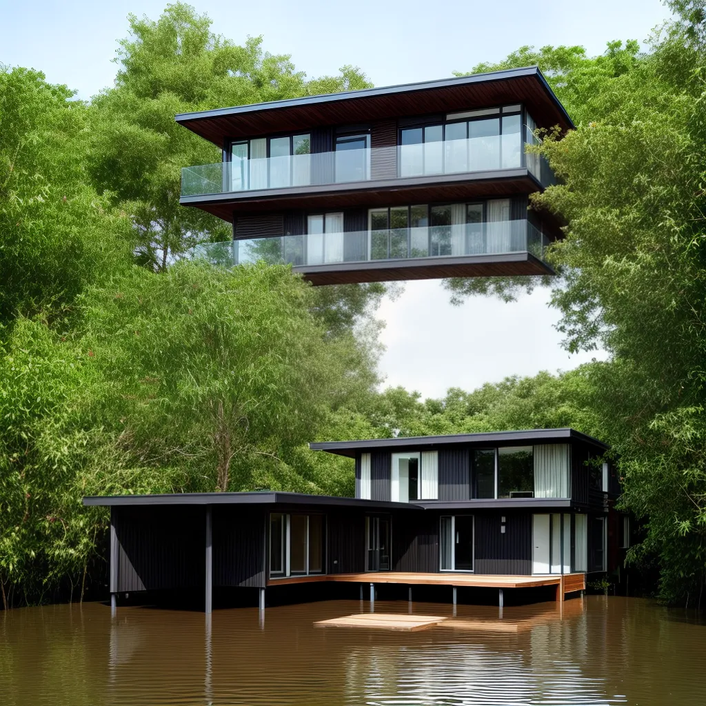 casa estacas protecao inundacao