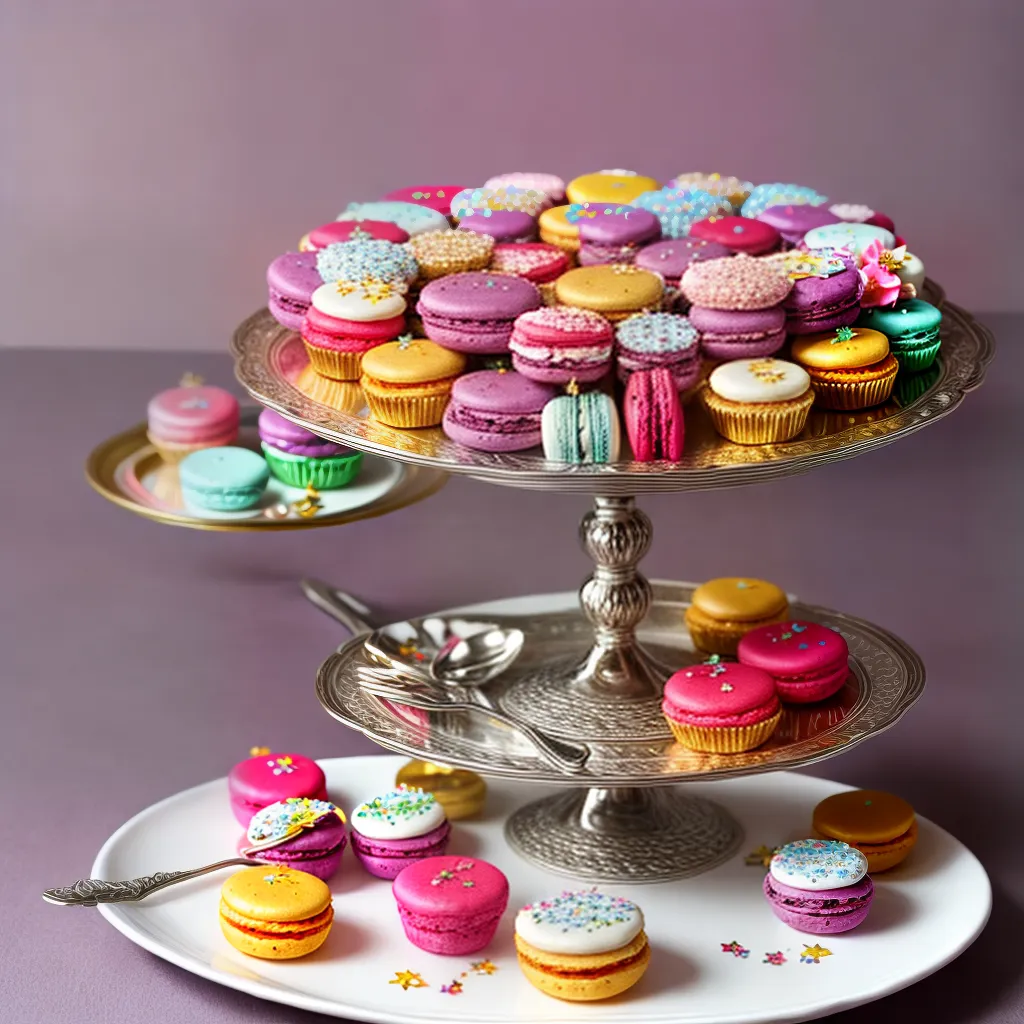travessa festiva flores cake macarons travessa festiva flores cake macarons