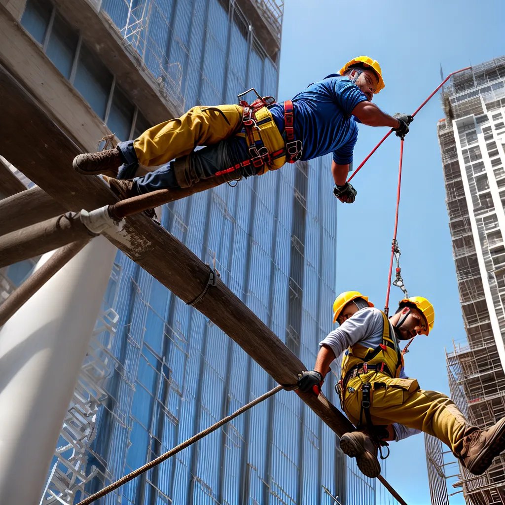 trabalhador construcao seguranca altura