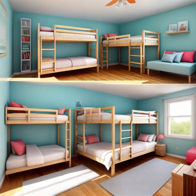 quarto triplo beliche trellis colorido quarto triplo beliche trellis colorido