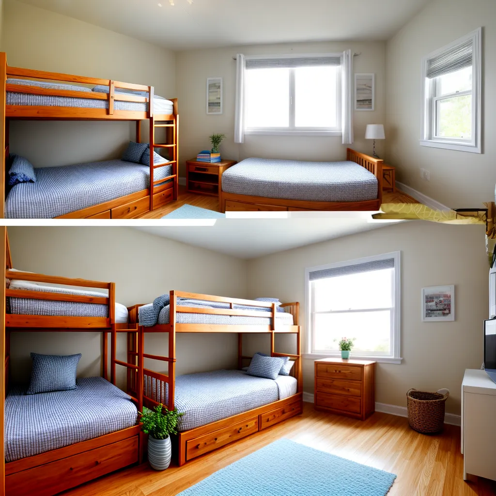 quarto acochoado triplo beliche