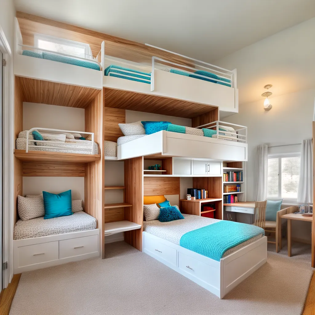 quarto acochoado beliche triplo