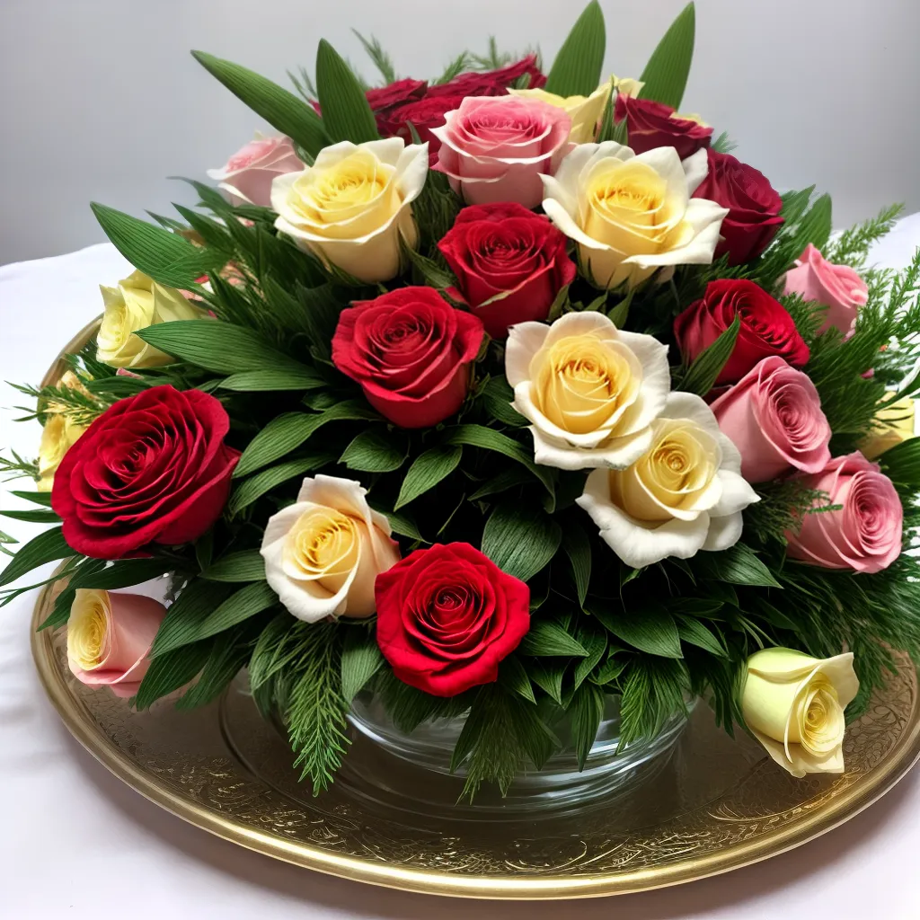 arranjo flores bandeja elegante arranjo flores bandeja elegante
