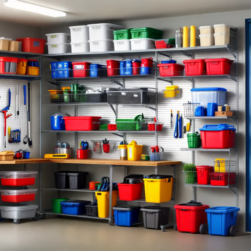 garagem organizada prateleiras bancada ferramentas