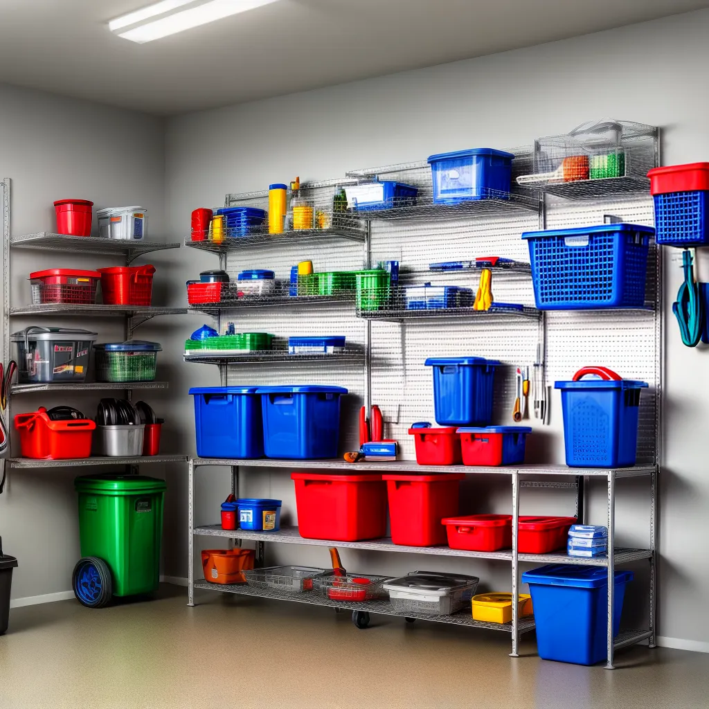 garagem organizada armazenamento ferramentas carro