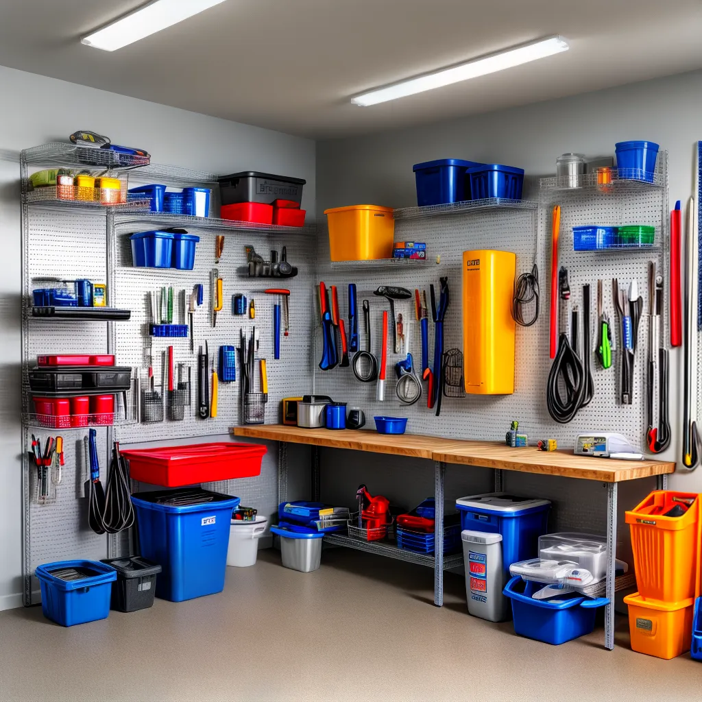 garagem organizada armazenamento ferramentas 5