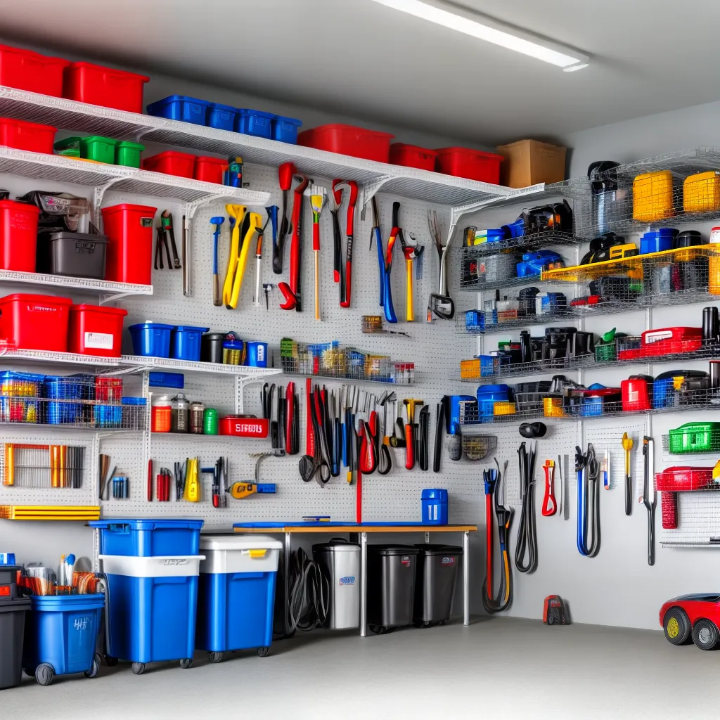 garagem organizada ferramentas bancada carro