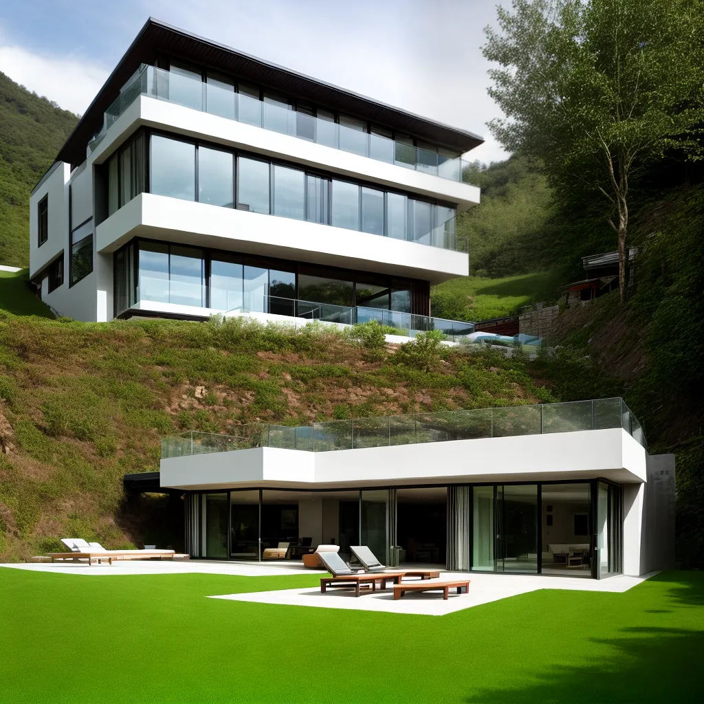 casa moderna encosta verde casa moderna encosta verde