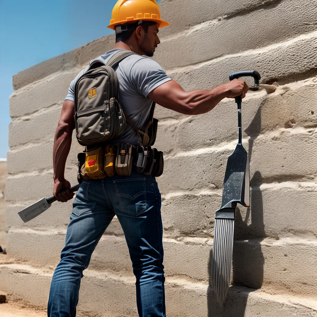 trabalhador construcao argamassa trowel trabalhador construcao argamassa trowel