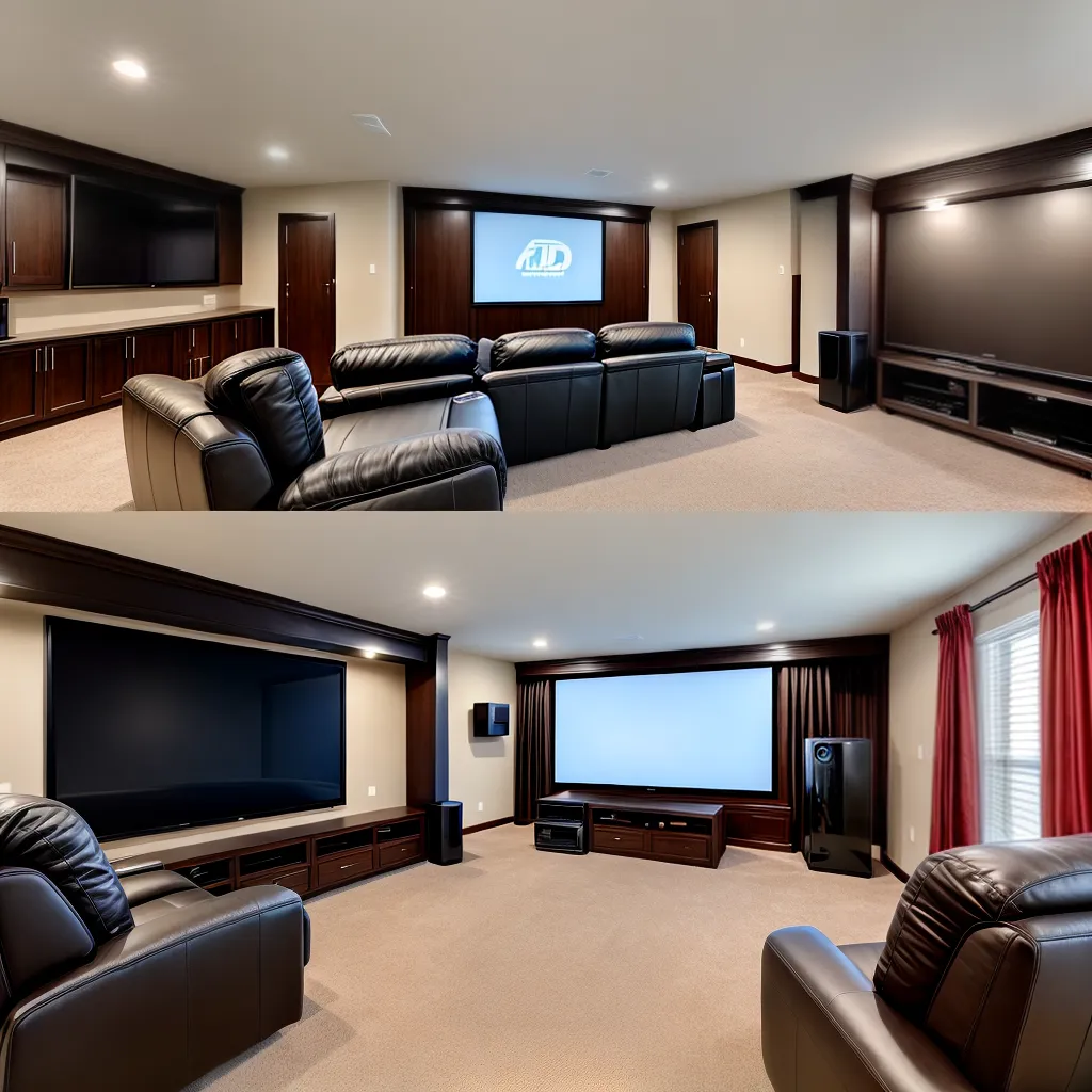 home theater moderno tv recliners