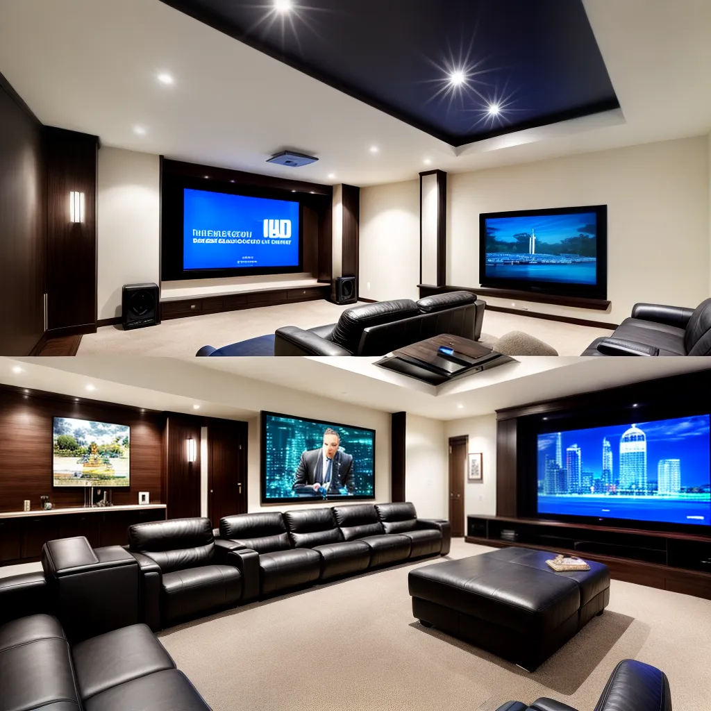 home cinema tv caixas preto conforto