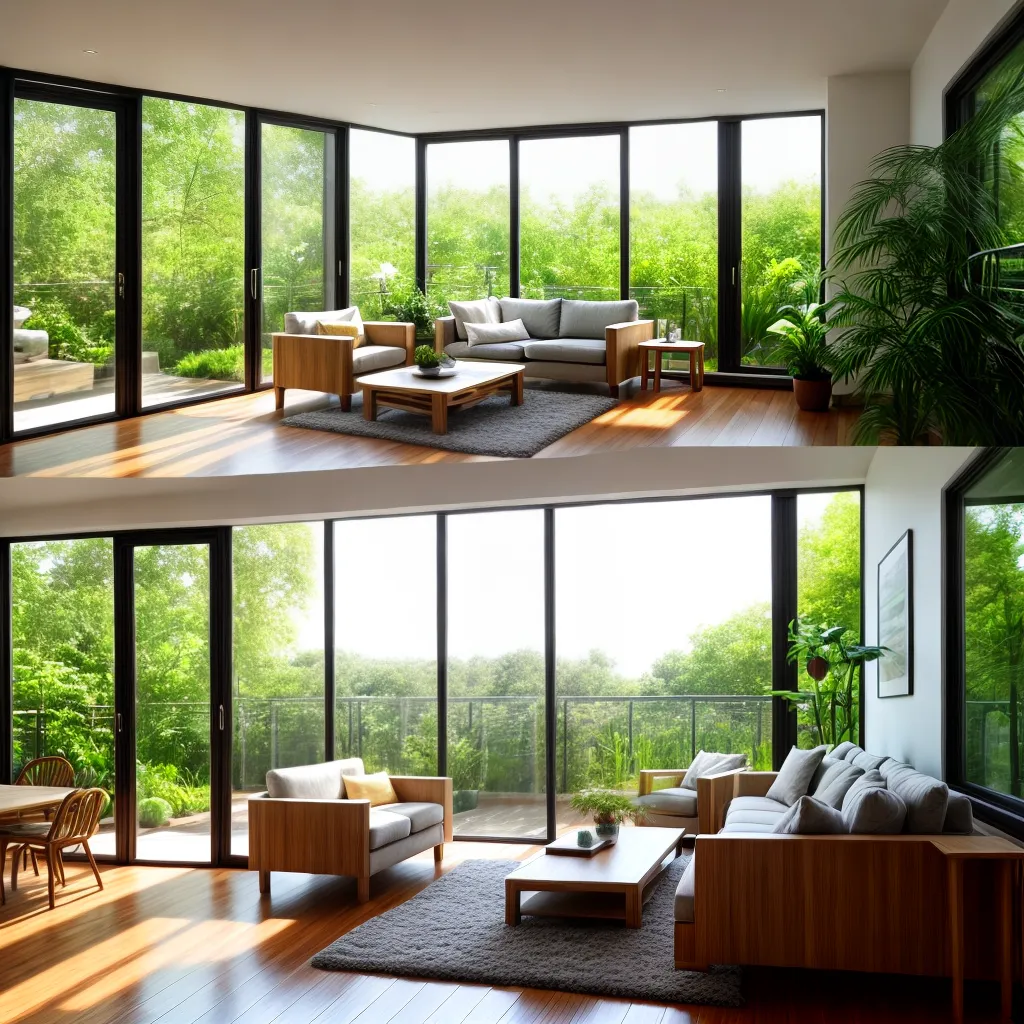 sala confortavel jardim natural