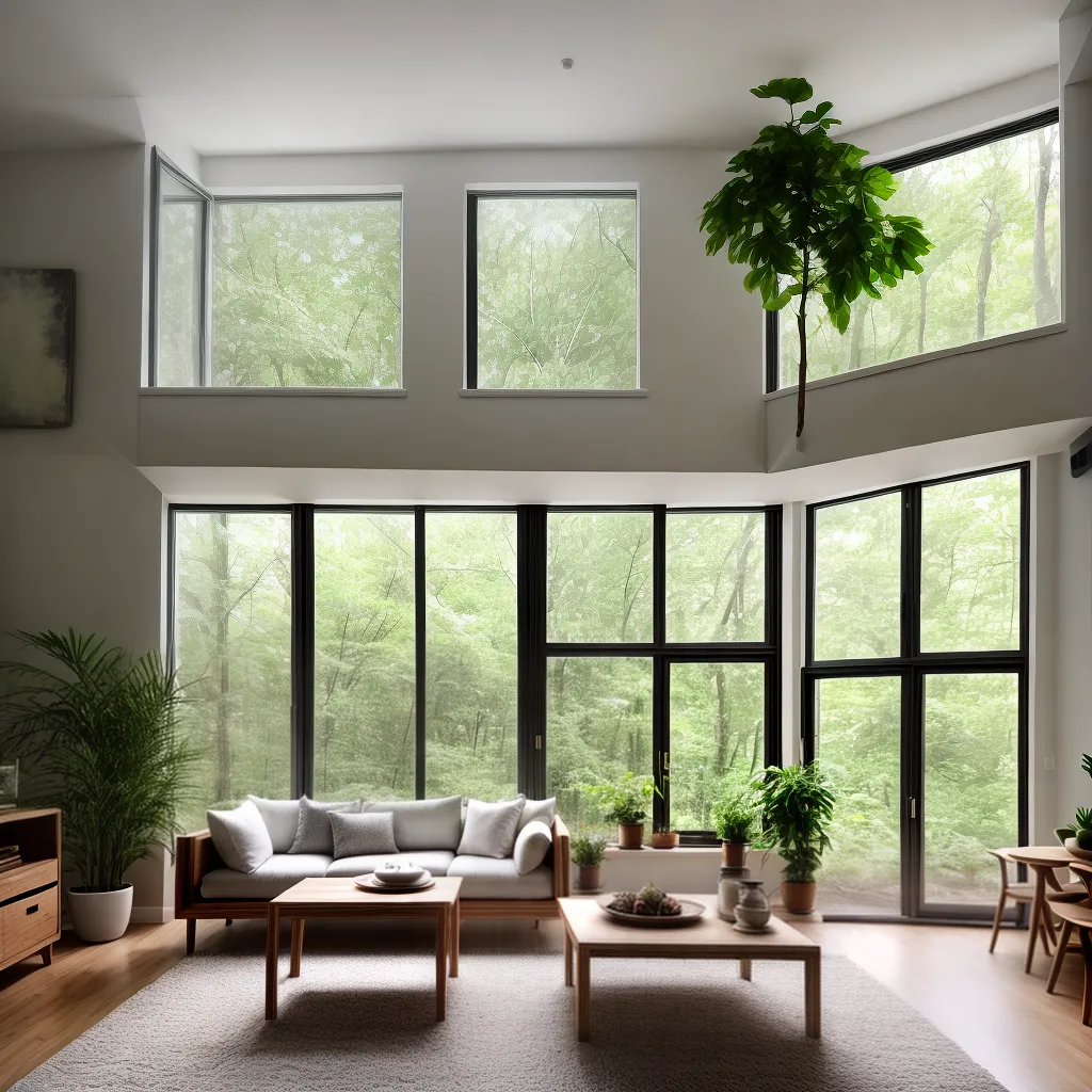 sala estar janelas natural conforto