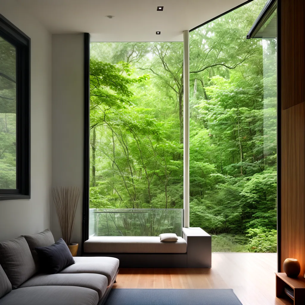 casa sustentavel natureza janelas verdes