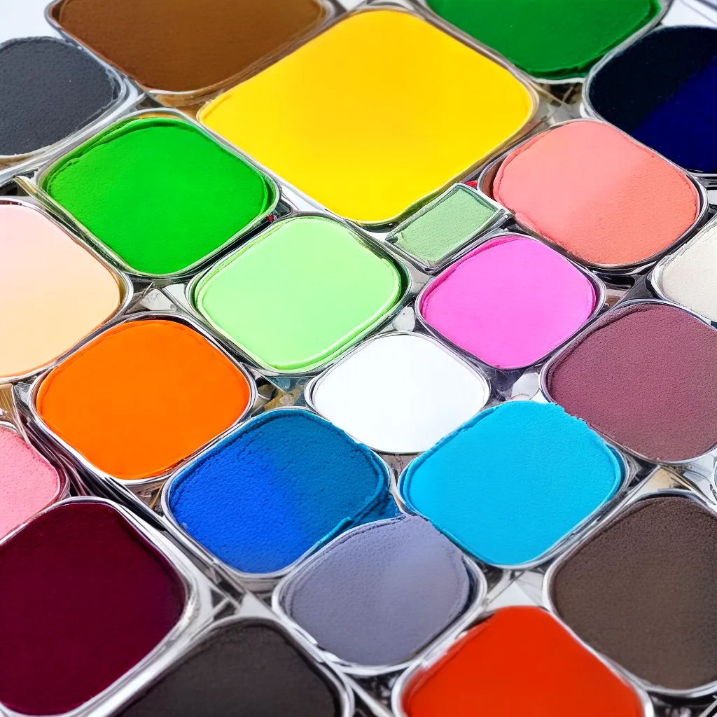 paleta cores pintura gradiente