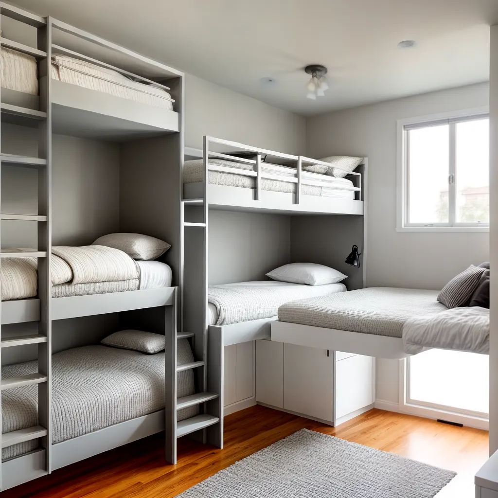 quarto hospedes beliche moderno