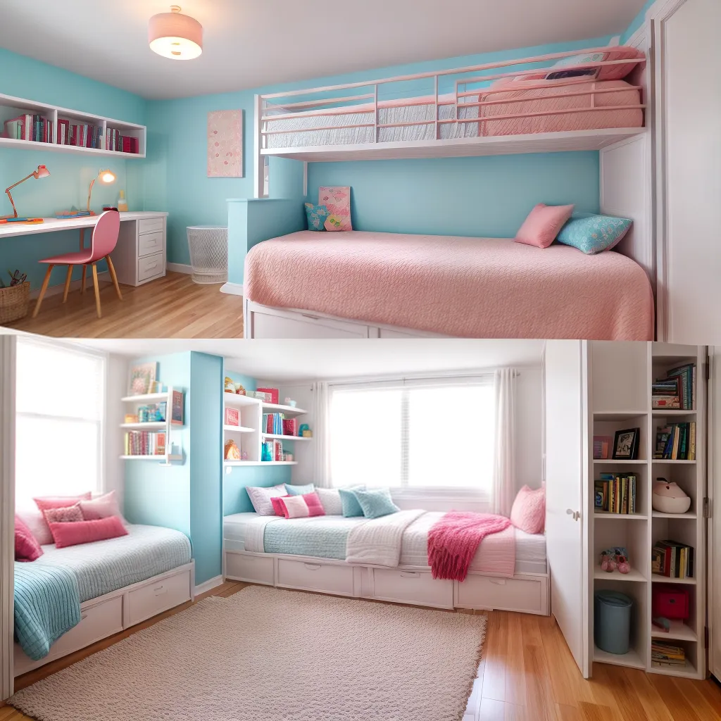 quarto acozeado beliche organizado