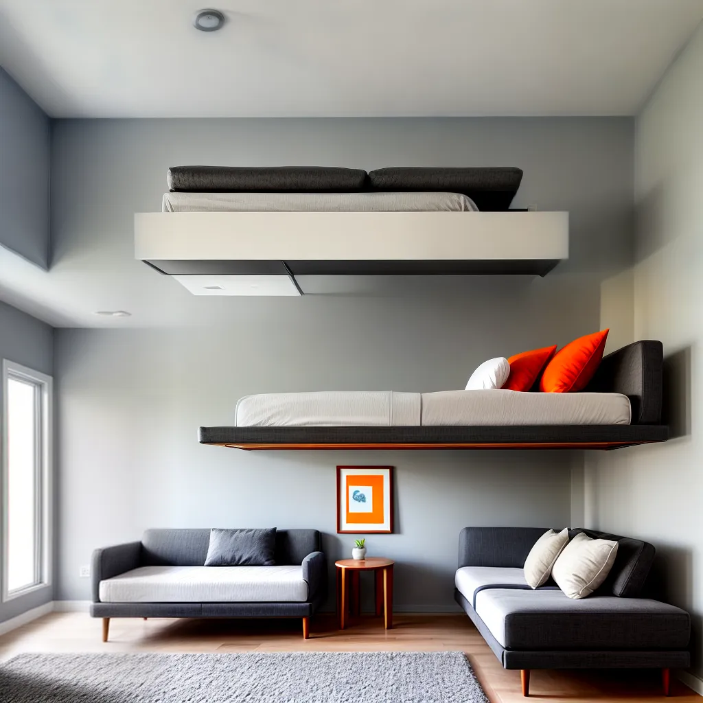 beliche conversivel sofa cinza
