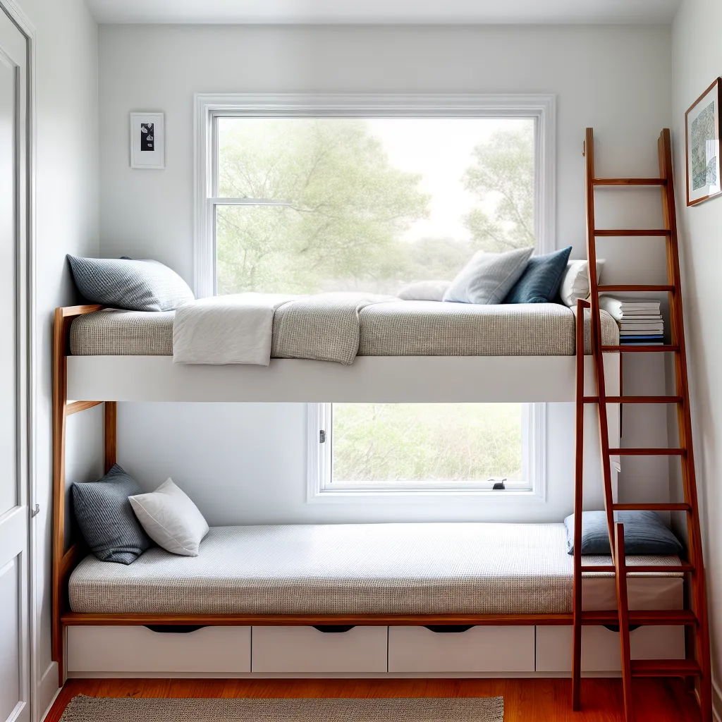 quarto acojedor beliche cores vibrantes