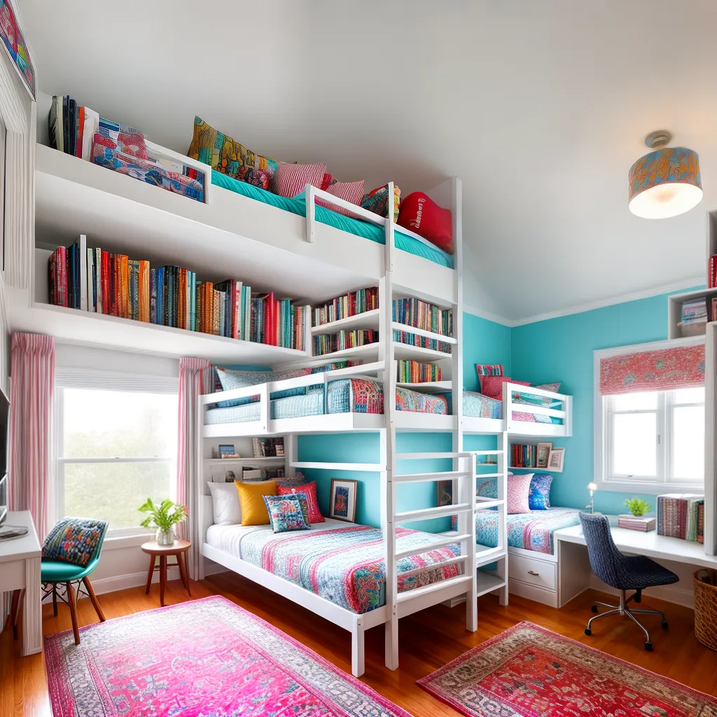 quarto animado belas beliches