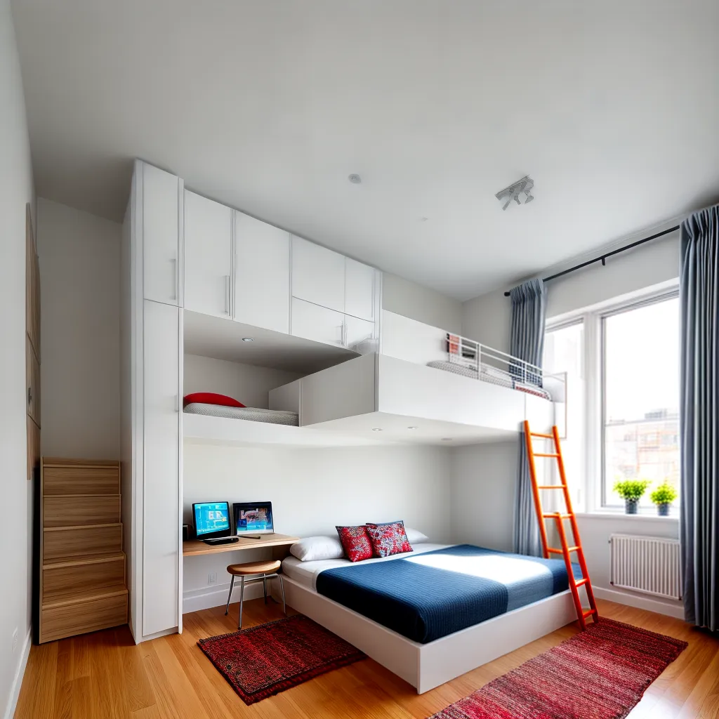 quarto moderno beliche escada estilosa quarto moderno beliche escada estilosa