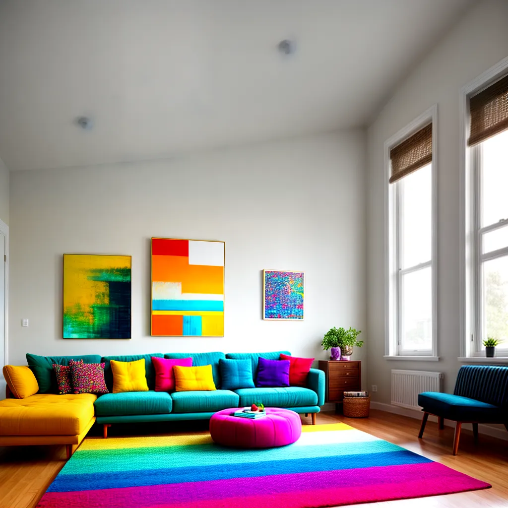 sala colorida sofa arte abstrata sala colorida sofa arte abstrata