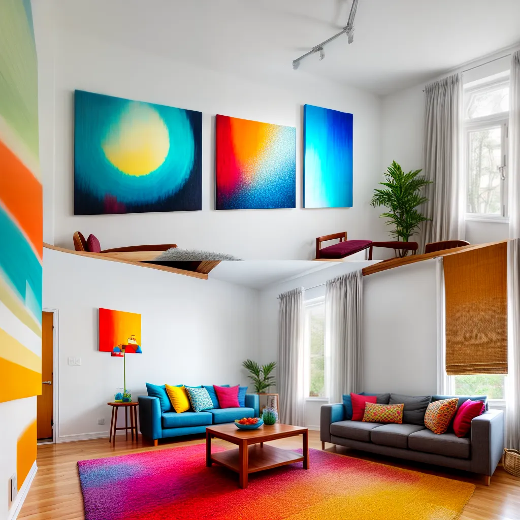 sala vibrante cores arte sala vibrante cores arte
