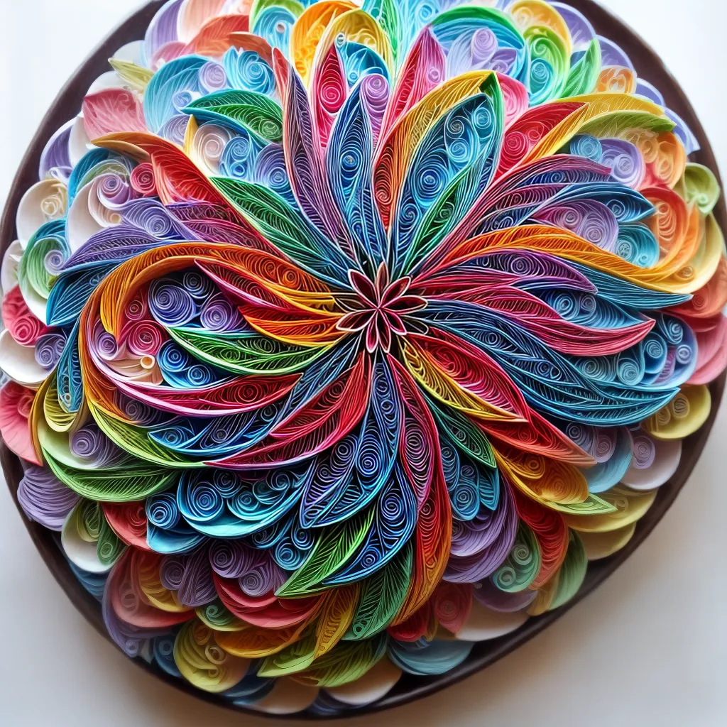 arte quilling colorida detalhes intrincados 1 arte quilling colorida detalhes intrincados 1
