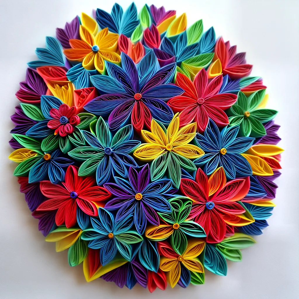 arte quilling colorida intrincada arte quilling colorida intrincada