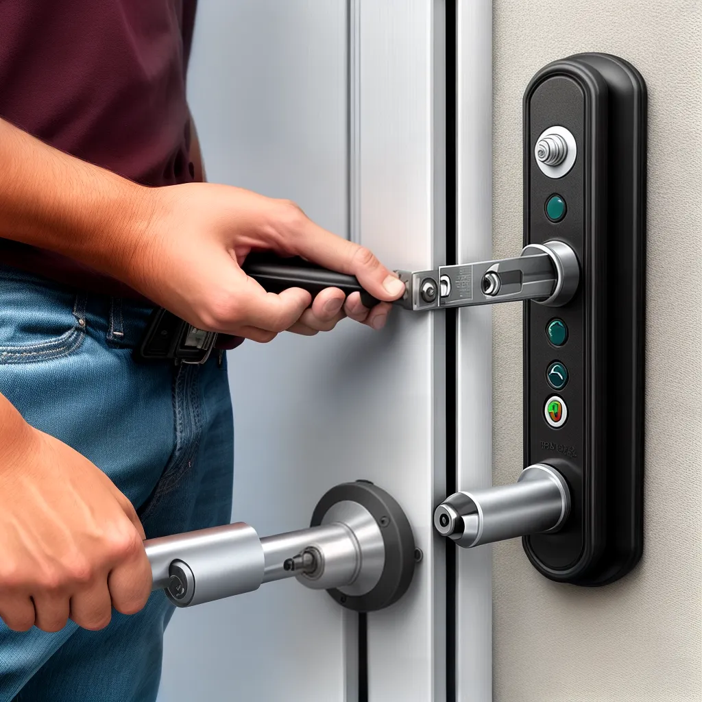 instalacao trava magnetica porta portao 2