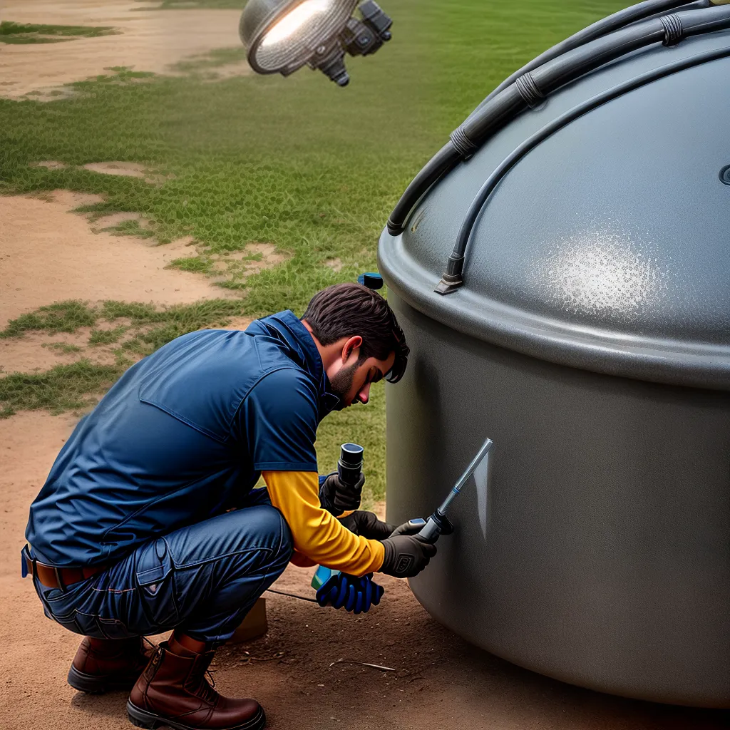 inspecao tanque agua reparo ferramentas