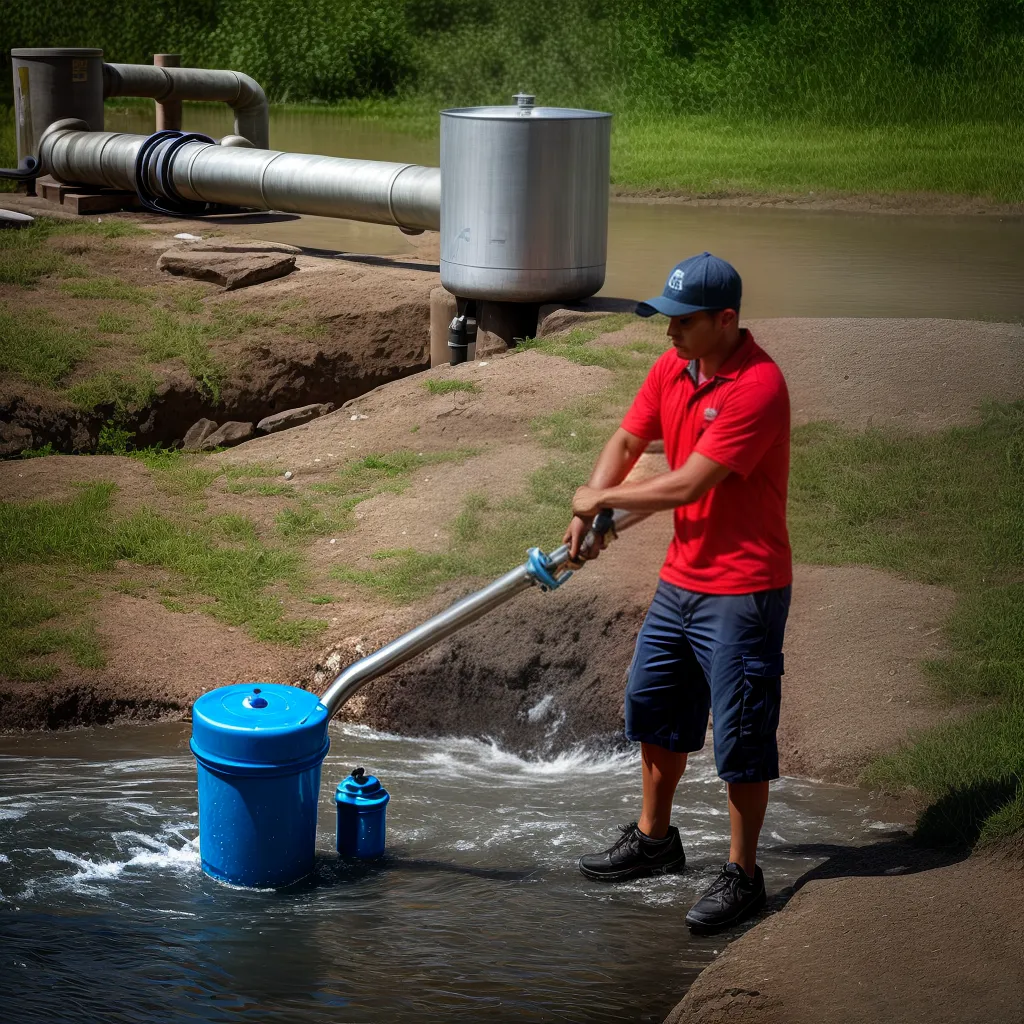 pessoa ajustando valvula resolucao problemas agua