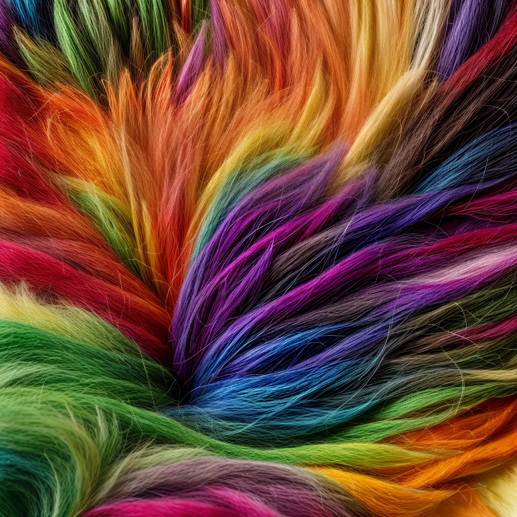 arte feltrada multicolorida texturas intrincadas