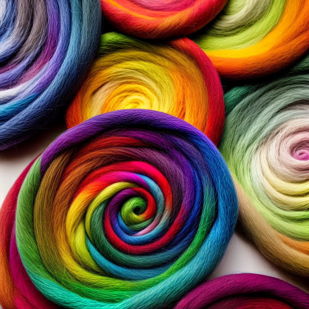 arte feltrada multicolorida