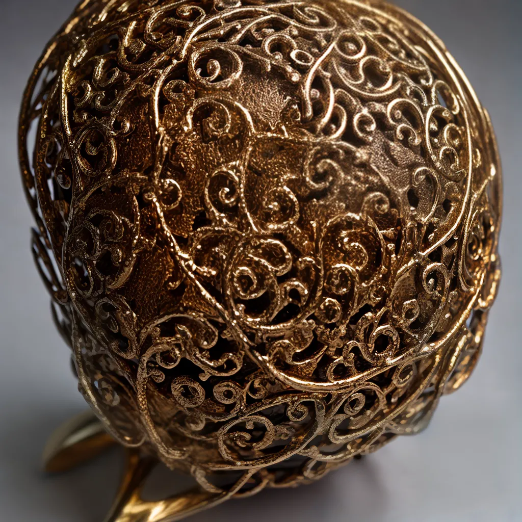 escultura metal cobre brass