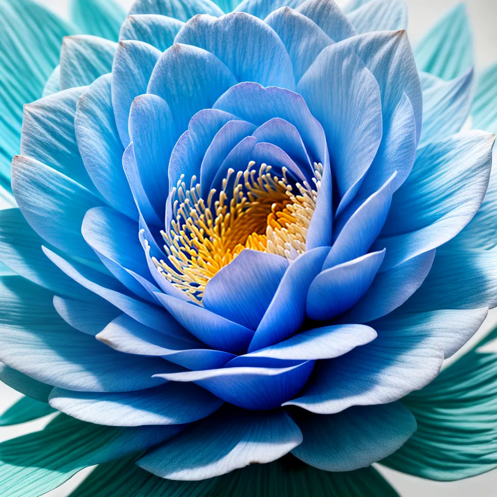 flor cianotipia azul magia