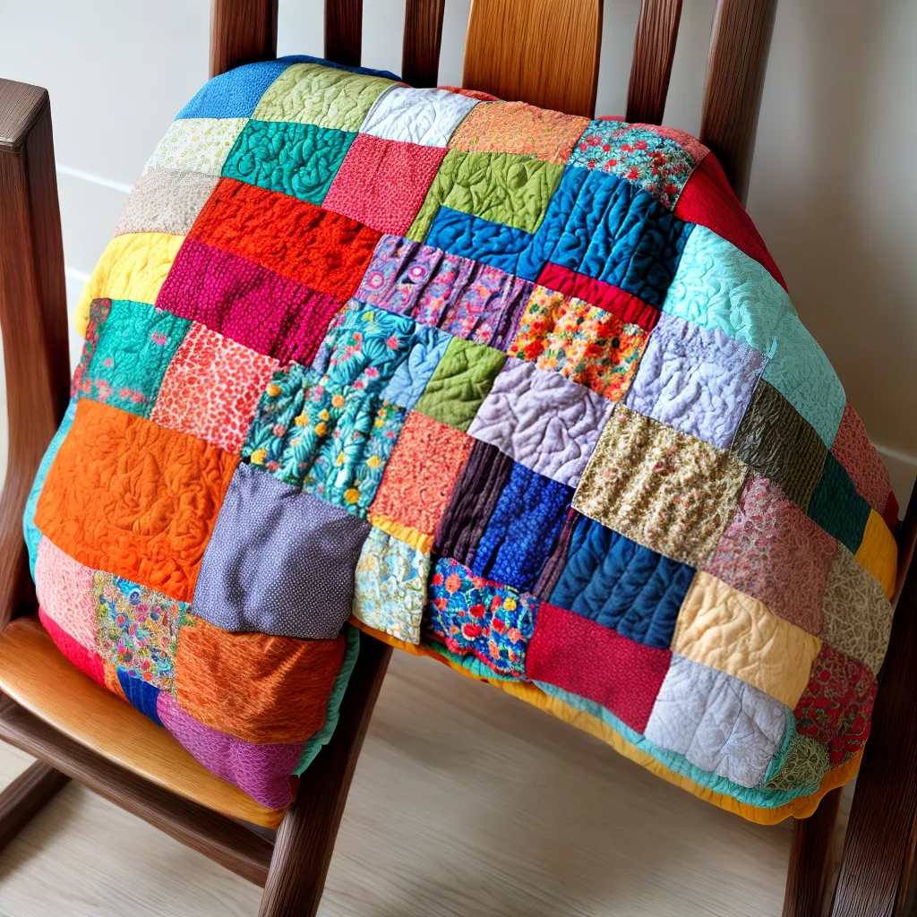 colcha artesanal patchwork cadeira balanco colcha artesanal patchwork cadeira balanco