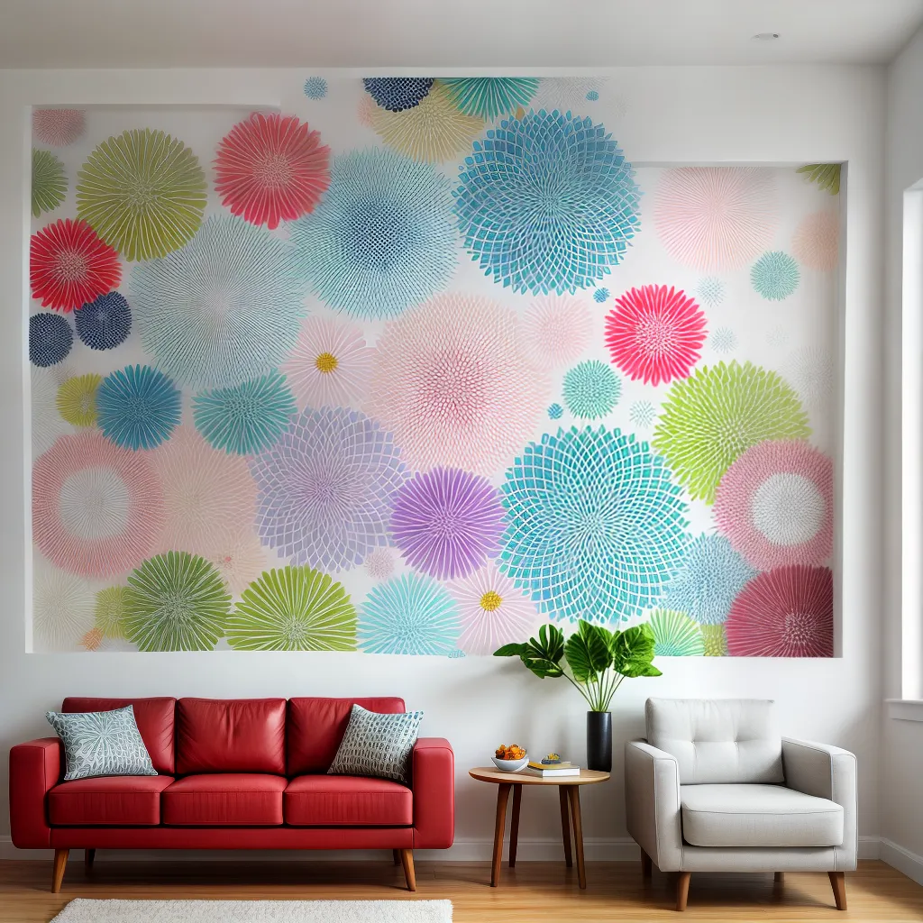parede decorada adesivos integrados