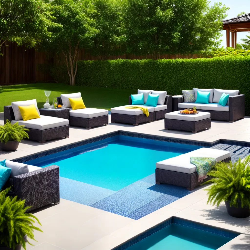 area piscina ao ar livre cadeiras sofa decoracao area piscina ao ar livre cadeiras sofa decoracao