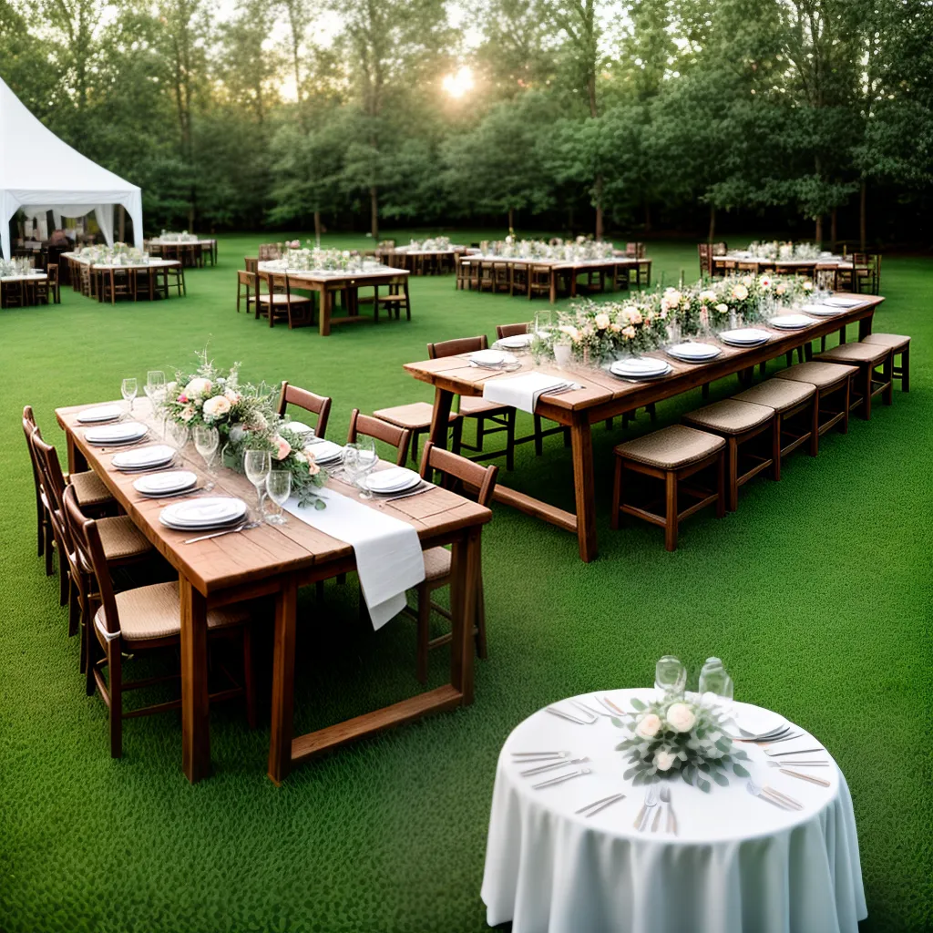 casamento rustico ao ar livre mesa madeira