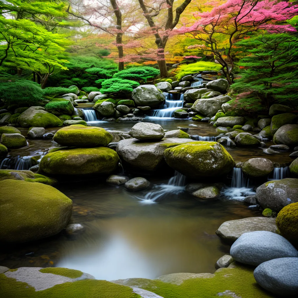 jardim japones pagoda pedras musgo jardim japones pagoda pedras musgo