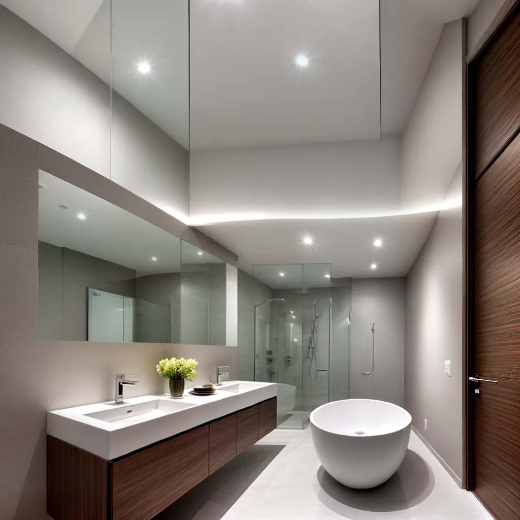 banheiro moderno pias elegancia luz ambiente banheiro moderno pias elegancia luz ambiente