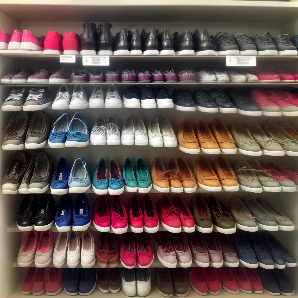 rack organizado sapatos varios estilos